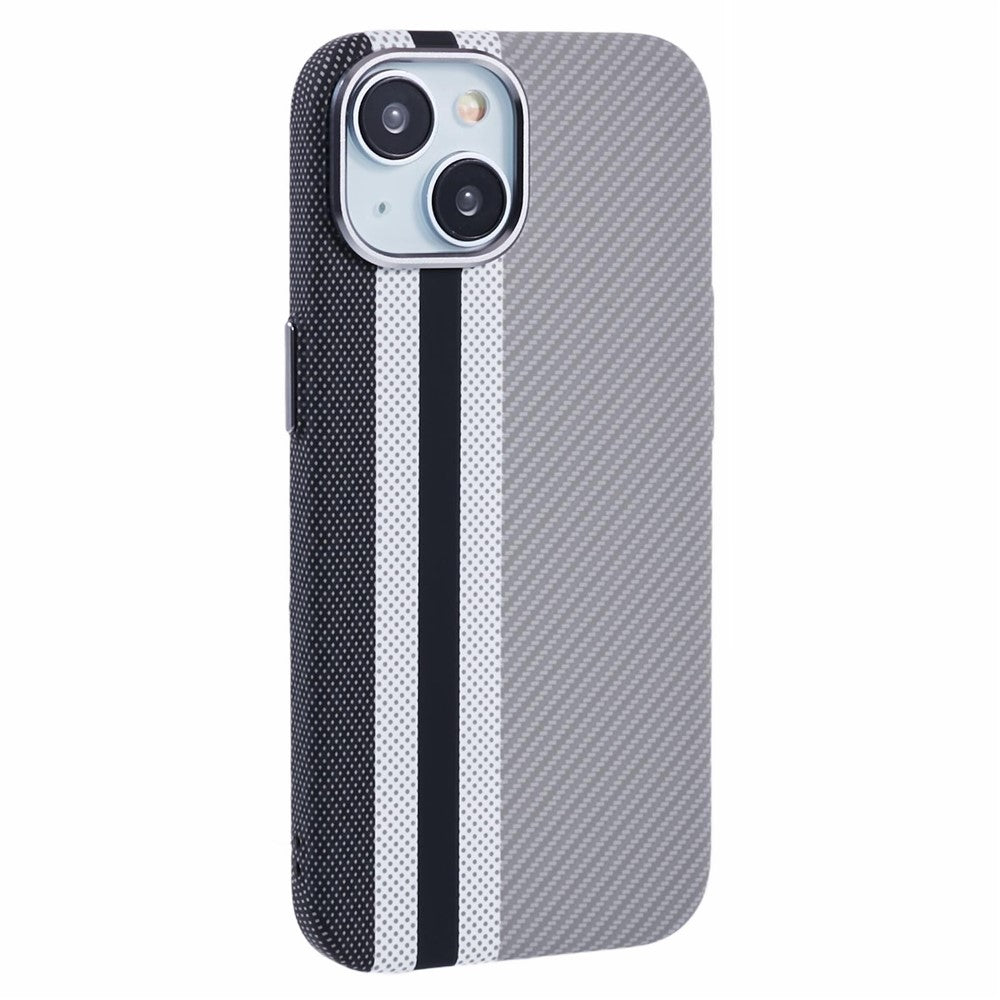Til iPhone 14 Cover Kompatibel med MagSafe Kulfiber Tekstur Vand-Overføring PC Telefoncover
