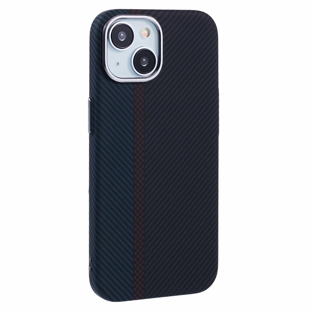 Til iPhone 14 Cover Kompatibel med MagSafe Kulfiber Tekstur Vand-Overføring PC Telefoncover