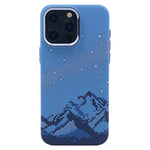 For iPhone 14 Pro Case Compatible with MagSafe Carbon Fiber Texture Water-Transfer PC Phone Cover