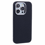 For iPhone 14 Pro Max Case Compatible with MagSafe Carbon Fiber Texture Water-Transfer PC Phone Cover