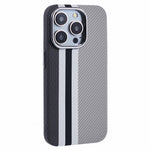 For iPhone 14 Pro Max Case Compatible with MagSafe Carbon Fiber Texture Water-Transfer PC Phone Cover