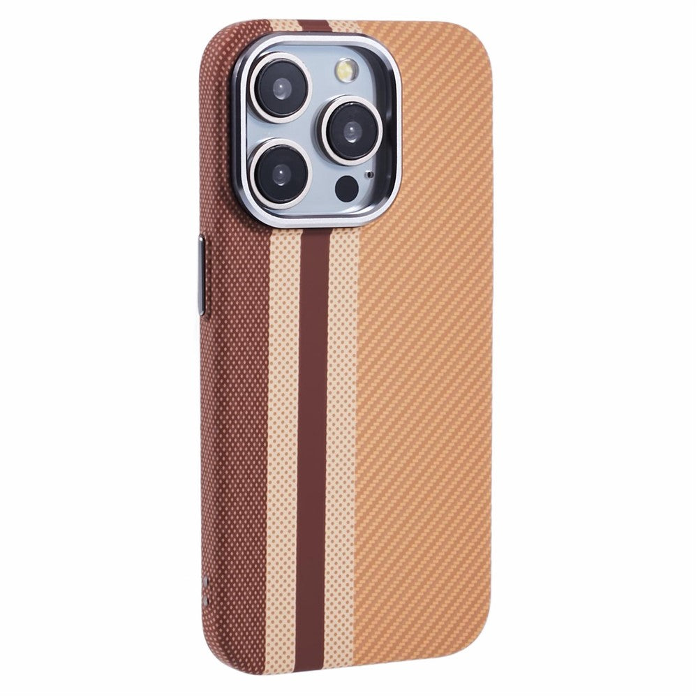 For iPhone 14 Pro Max Case Compatible with MagSafe Carbon Fiber Texture Water-Transfer PC Phone Cover