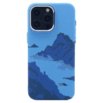 For iPhone 14 Pro Max Case Compatible with MagSafe Carbon Fiber Texture Water-Transfer PC Phone Cover