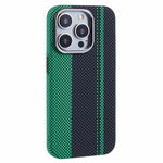For iPhone 13 Pro Case Compatible with MagSafe Carbon Fiber Texture Water-Transfer PC Phone Cover