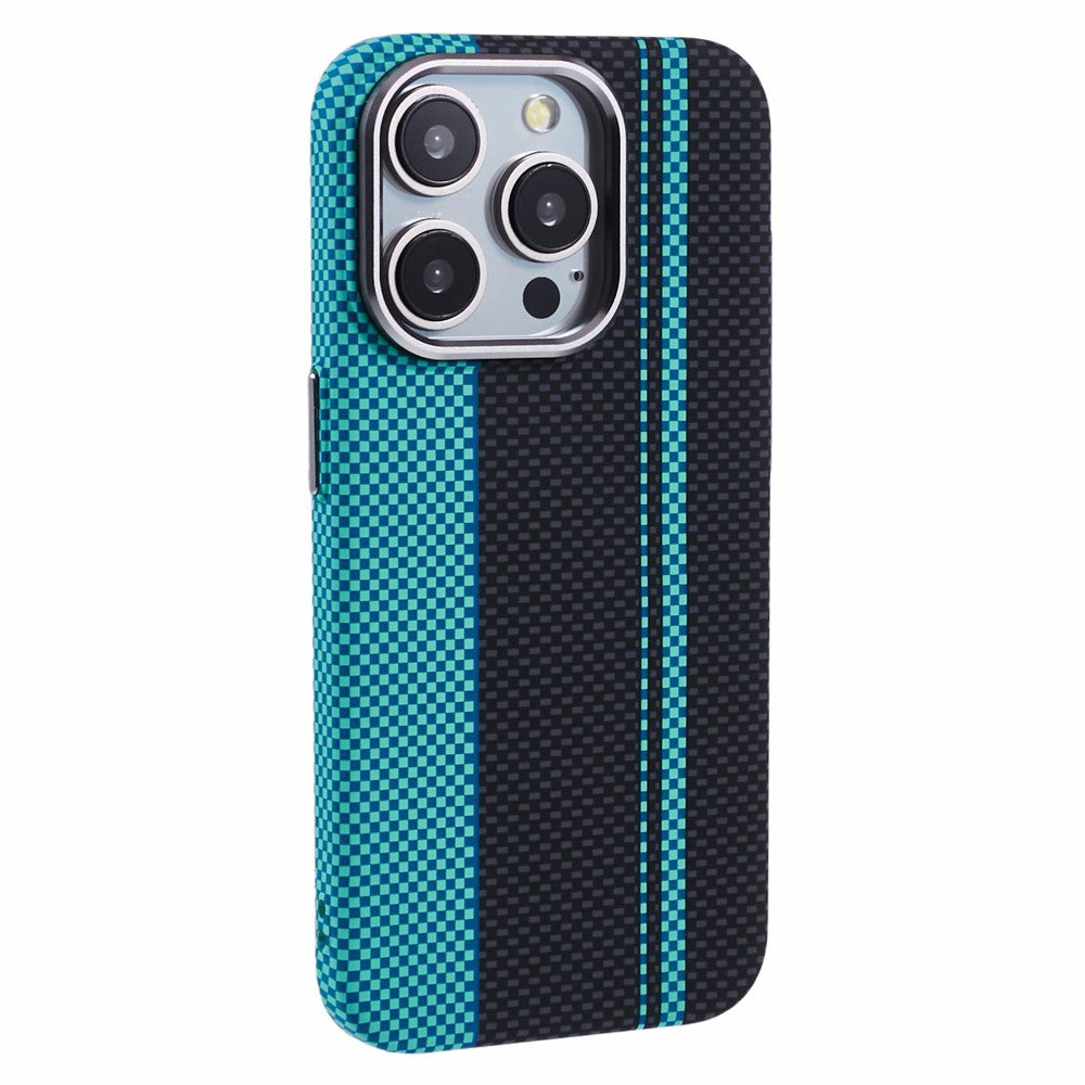 Skal för iPhone 13 Pro Max, kompatibelt med MagSafe, kolfibertextur, vattenavvisande PC-skal