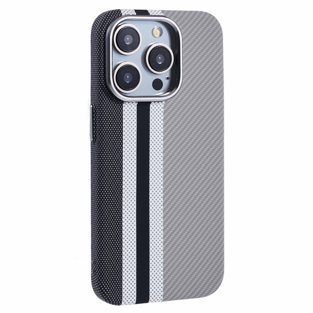 For iPhone 12 Pro Max Case Compatible with MagSafe Carbon Fiber Texture Water-Transfer PC Phone Cover