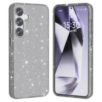Skal till Samsung Galaxy S25, reptåligt PC+TPU, glittrigt mobilskal