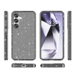 For Samsung Galaxy S25 Case Anti-Scratch PC+TPU Sparkly Glitter Phone Cover