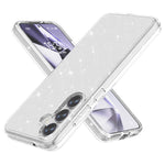 For Samsung Galaxy S25 Case Anti-Scratch PC+TPU Sparkly Glitter Phone Cover