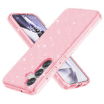 For Samsung Galaxy S25 Case Anti-Scratch PC+TPU Sparkly Glitter Phone Cover