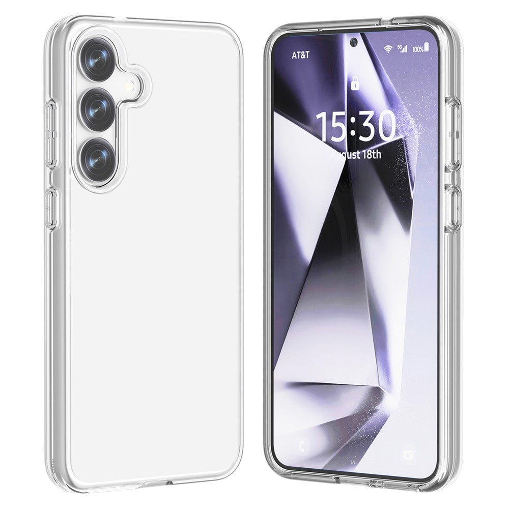For Samsung Galaxy S25 Case PC + TPU Shockproof Clear Phone Cover