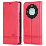 AZNS For Honor X60 5G Case Cowhide Texture PU Leather Wallet Phone Cover