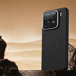 For Xiaomi 15 Magnetic Case Metal Lens Frame Y Pattern PC+PU Phone Cover