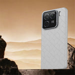 For Xiaomi 15 Magnetic Case Metal Lens Frame Y Pattern PC+PU Phone Cover