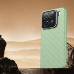 For Xiaomi 15 Magnetic Case Metal Lens Frame Y Pattern PC+PU Phone Cover