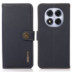 KHAZNEH For Xiaomi Redmi Note 14 Pro 4G Case Genuine Cow Leather RFID Blocking Wallet Phone Cover