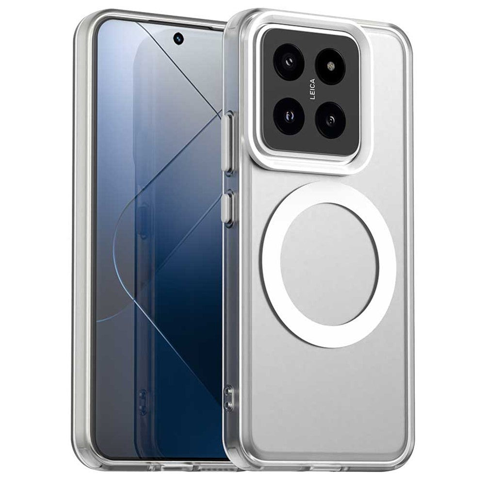For Xiaomi 14 Magnetic Case PC+TPU+PET Anti-Drop Phone Cover