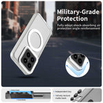 For Xiaomi 14 Magnetic Case PC+TPU+PET Anti-Drop Phone Cover