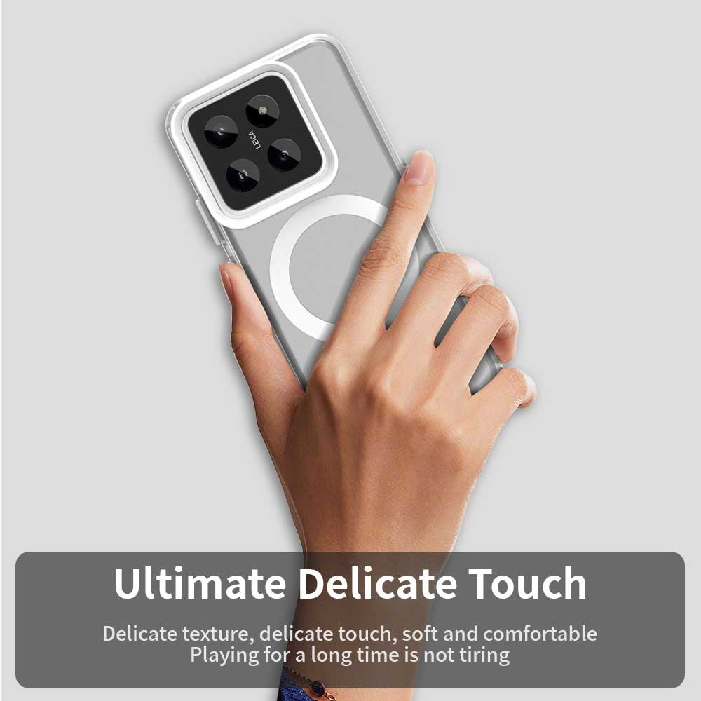 For Xiaomi 14 Magnetic Case PC+TPU+PET Anti-Drop Phone Cover