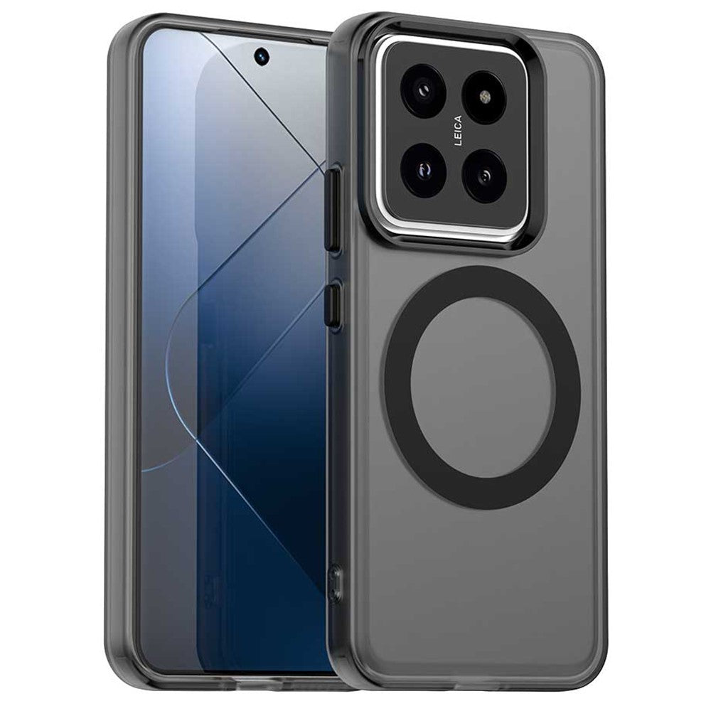 For Xiaomi 14 Magnetic Case PC+TPU+PET Anti-Drop Phone Cover