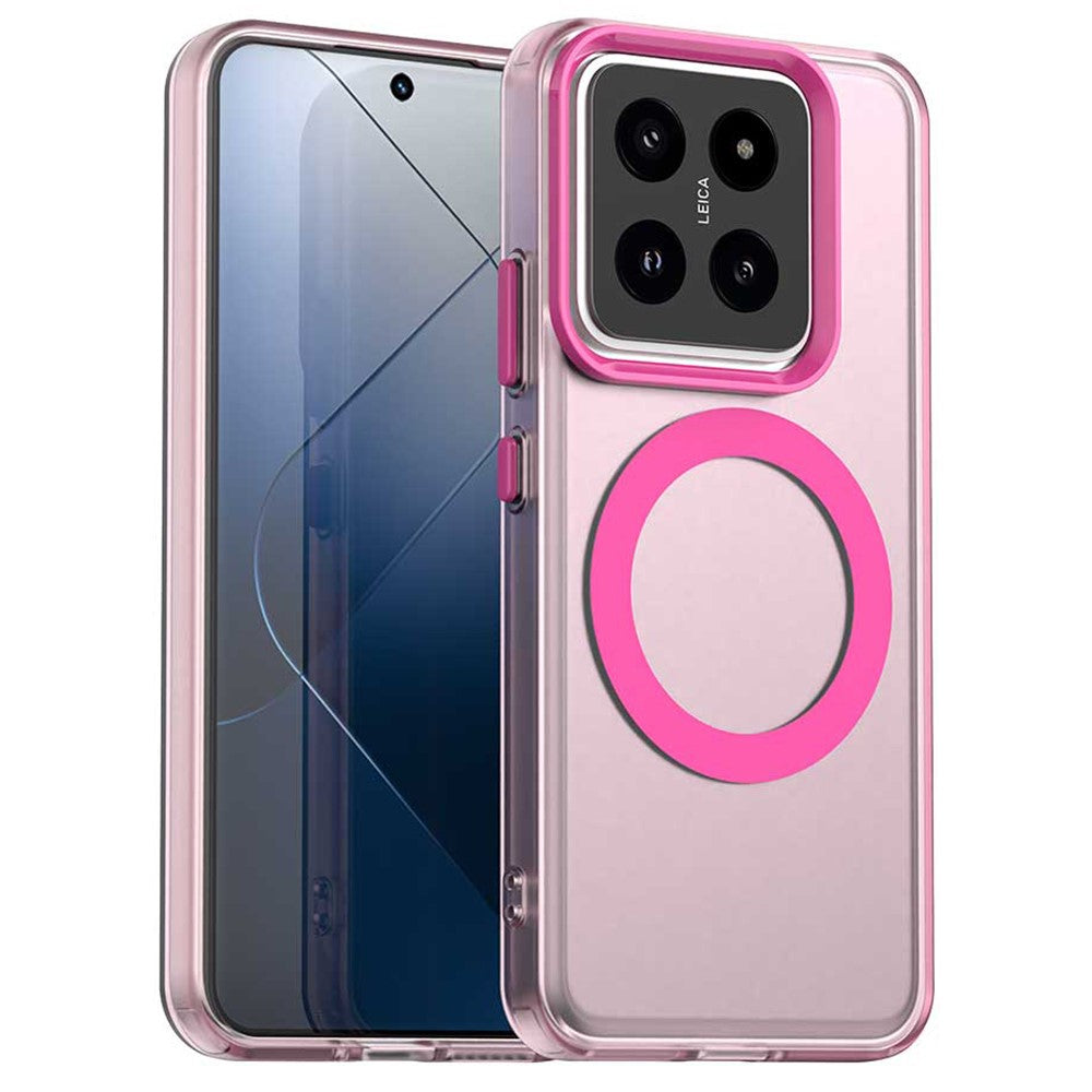 For Xiaomi 14 Magnetic Case PC+TPU+PET Anti-Drop Phone Cover