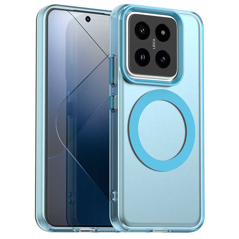 For Xiaomi 14 Magnetic Case PC+TPU+PET Anti-Drop Phone Cover