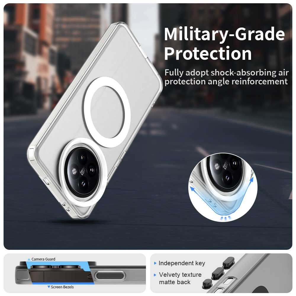 Magnetisk cover af PC+TPU+PET til Xiaomi 14 Civi 5G / Civi 4 Pro 5G med stødbeskyttelse