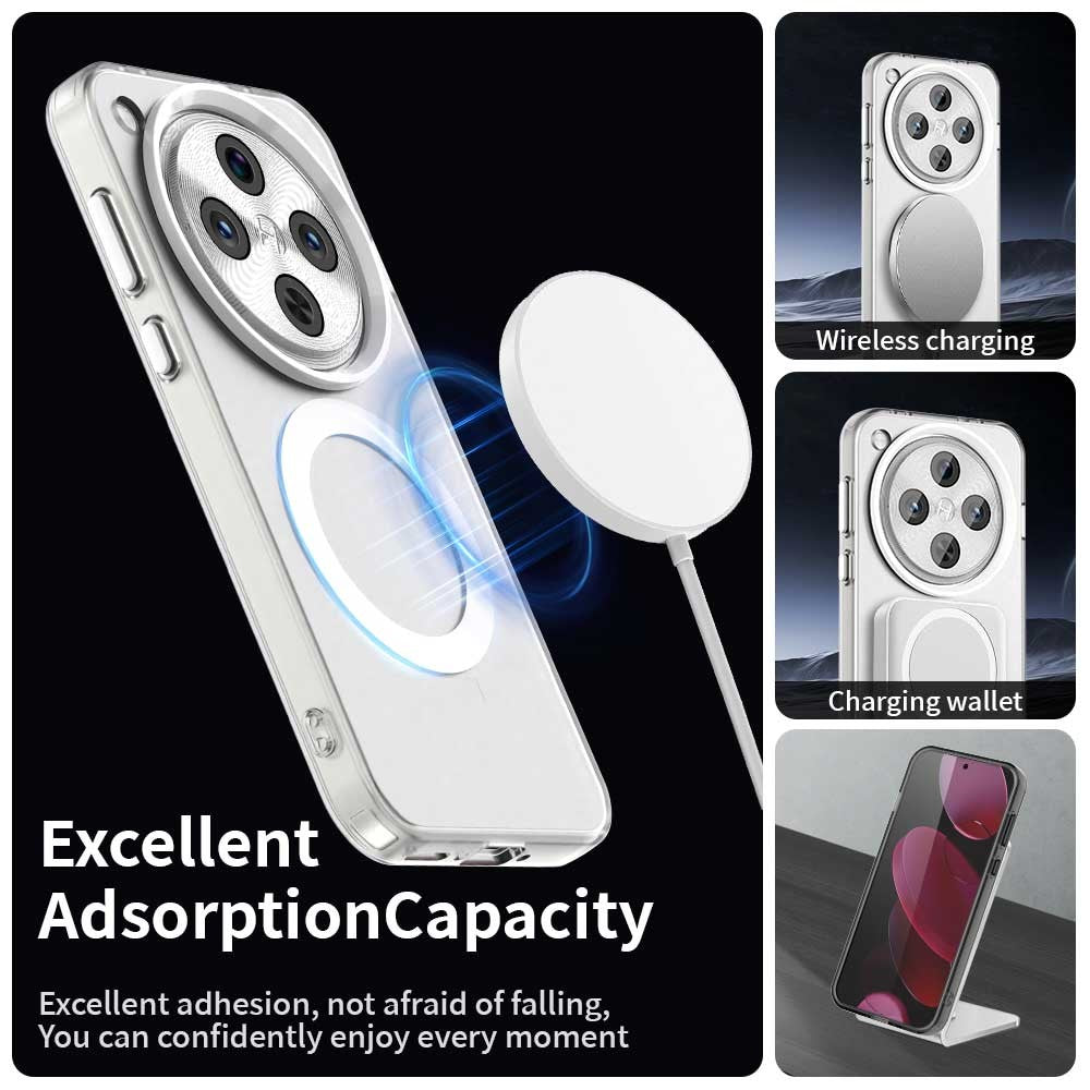 For Oppo Find X8 5G Magnetic Case PC+TPU+PET Anti-Drop Phone Cover