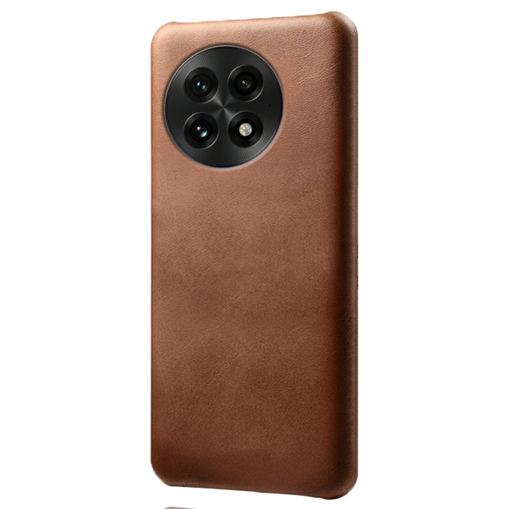 For OnePlus 13 Case Calf Texture PU Leather Hard PC Protective Phone Cover