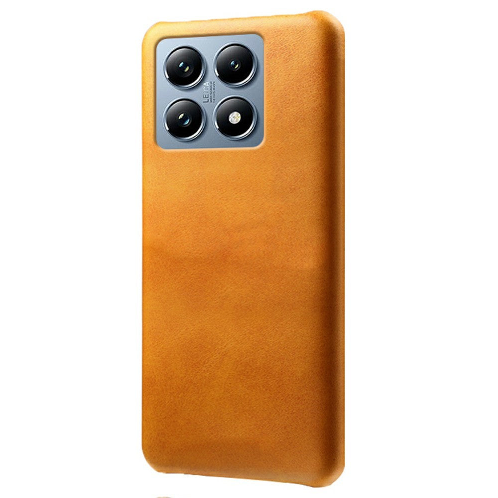 For Xiaomi 14T Pro Case Calf Texture PU Leather Hard PC Protective Phone Cover