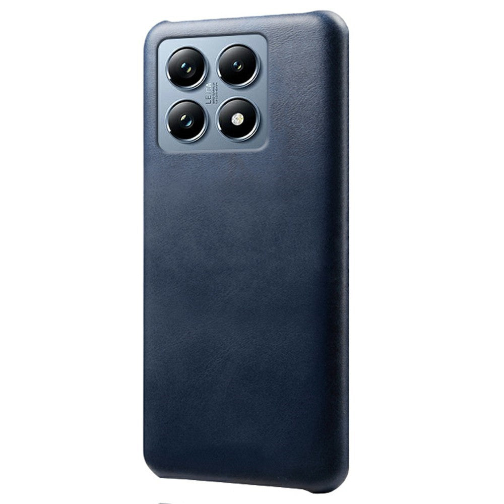For Xiaomi 14T Pro Case Calf Texture PU Leather Hard PC Protective Phone Cover