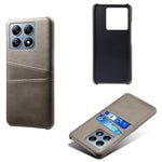 For Xiaomi 14T Pro Case Dual Card Slots PU Leather + Hard PC Phone Cover