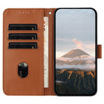 YX0090 For Xiaomi 14T Case Triangle Imprint Leather Phone Cover with Lanyard