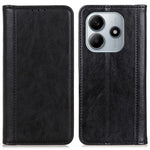 For Xiaomi Redmi Note 14 4G (163.25mm) Stand Case Split Leather Litchi Texture Wallet Phone Cover