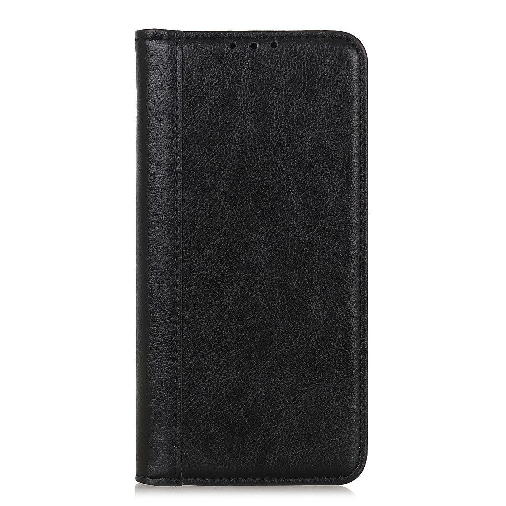 For Xiaomi Redmi Note 14 4G (163.25mm) Stand Case Split Leather Litchi Texture Wallet Phone Cover
