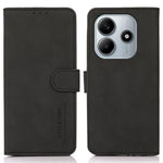 KHAZNEH til Xiaomi Redmi Note 14 4G (163.25mm) ståfodral af PU-læder, tegnebogsfoderal til mobil