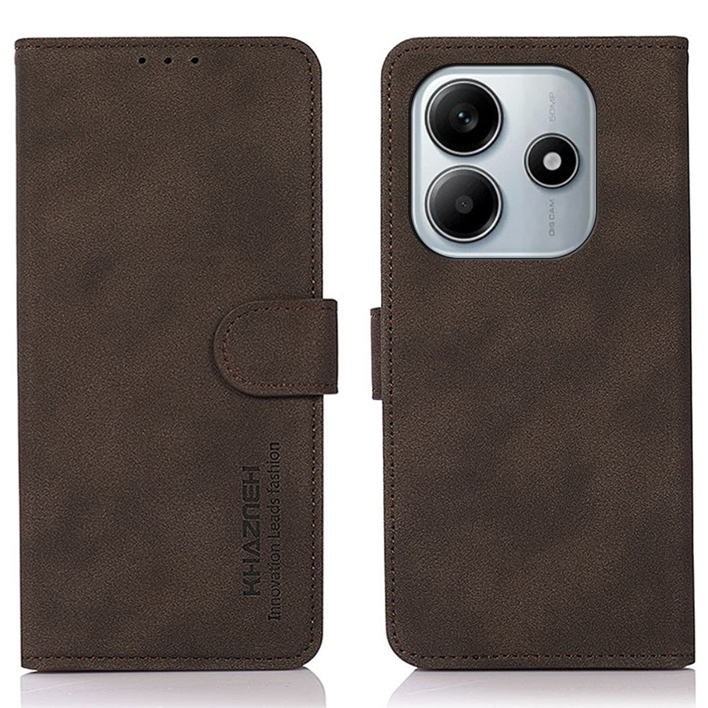 KHAZNEH For Xiaomi Redmi Note 14 4G (163.25mm) Stand Case PU Leather Wallet Phone Cover