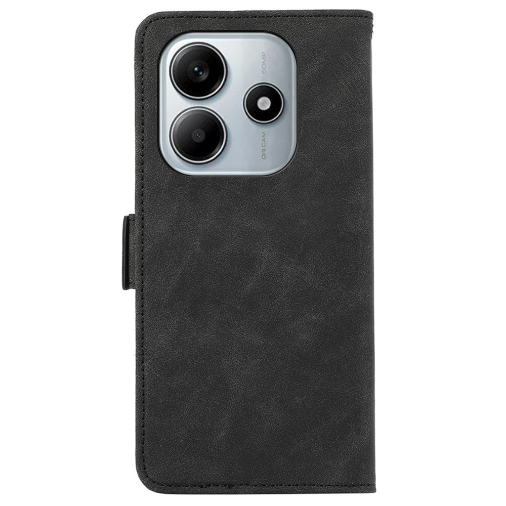 ABEEL For Xiaomi Redmi Note 14 4G (163.25mm) Case PU Leather Folio Stand View RFID Blocking Phone Cover