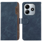 ABEEL För Xiaomi Redmi Note 14 4G (163.25mm) Fodral Färgskarvning Läder Flip mobilskal RFID-blockerande