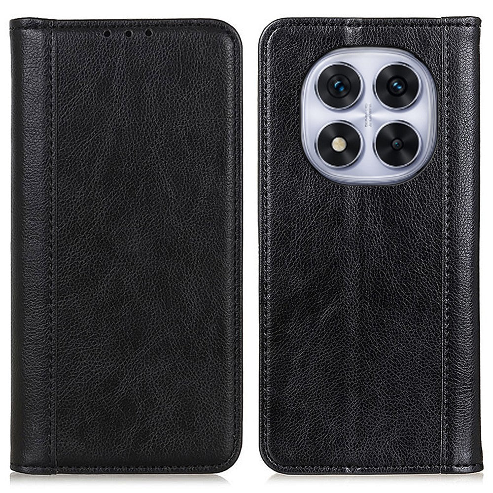 Xiaomi Redmi Note 14 Pro 4G Stativfodral Splitläder Litchitextur Plånboksfodral