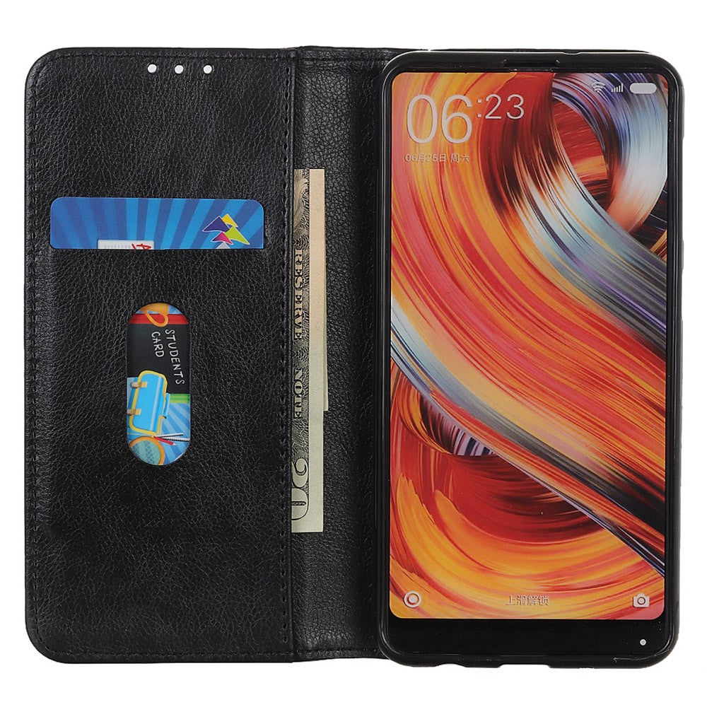 For Xiaomi Redmi Note 14 Pro 4G Stand Case Split Leather Litchi Texture Wallet Phone Cover