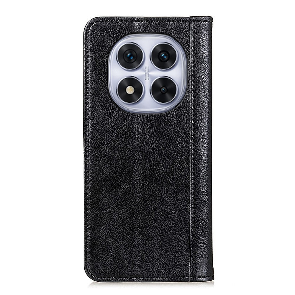For Xiaomi Redmi Note 14 Pro 4G Stand Case Split Leather Litchi Texture Wallet Phone Cover