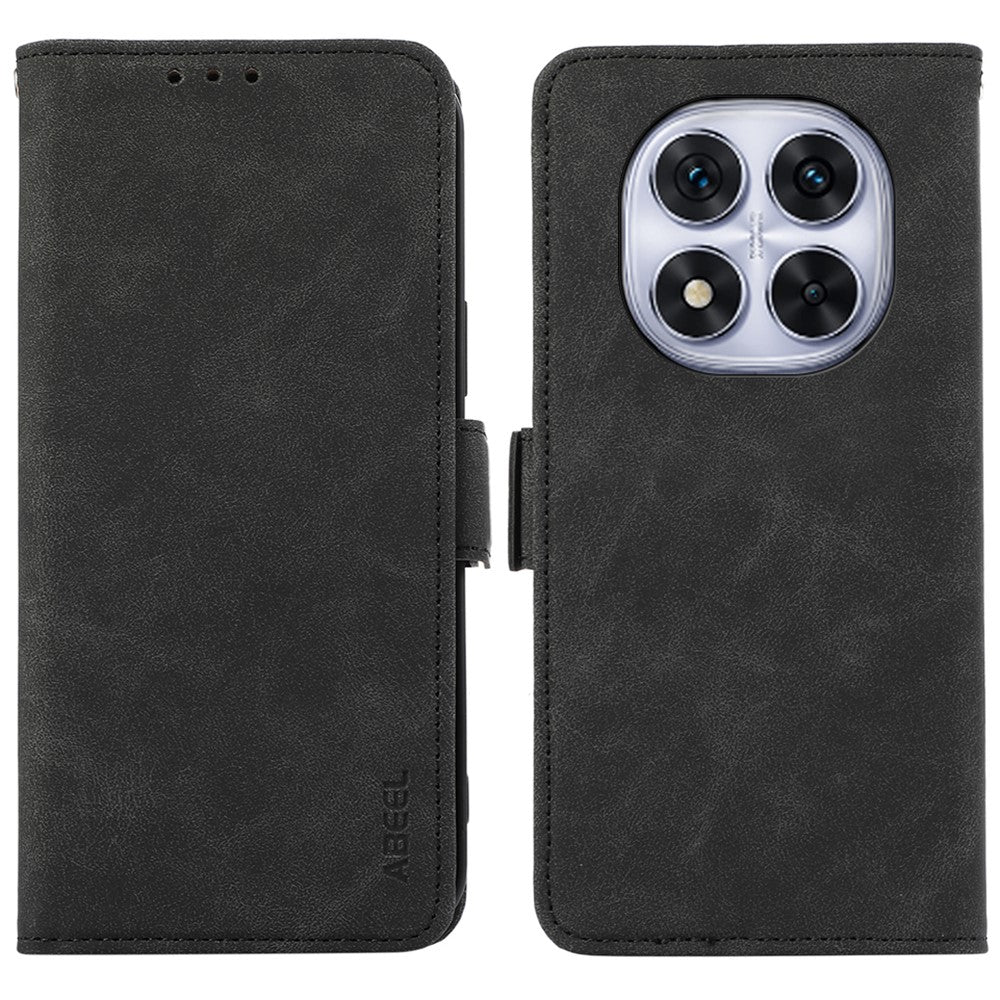 ABEEL For Xiaomi Redmi Note 14 Pro 4G Case PU Leather Folio Stand View RFID Blocking Phone Cover