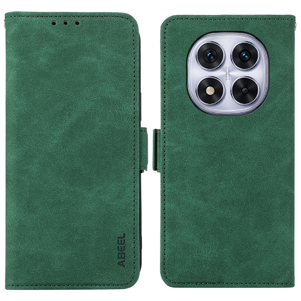 ABEEL For Xiaomi Redmi Note 14 Pro 4G Case PU Leather Folio Stand View RFID Blocking Phone Cover