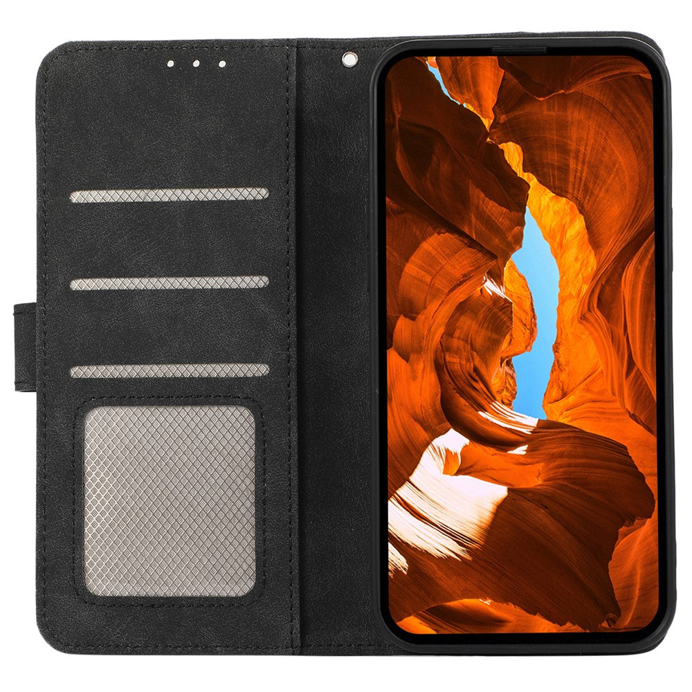 ABEEL For Xiaomi Redmi Note 14 Pro 4G Case Color Splicing Leather RFID Blocking Phone Cover