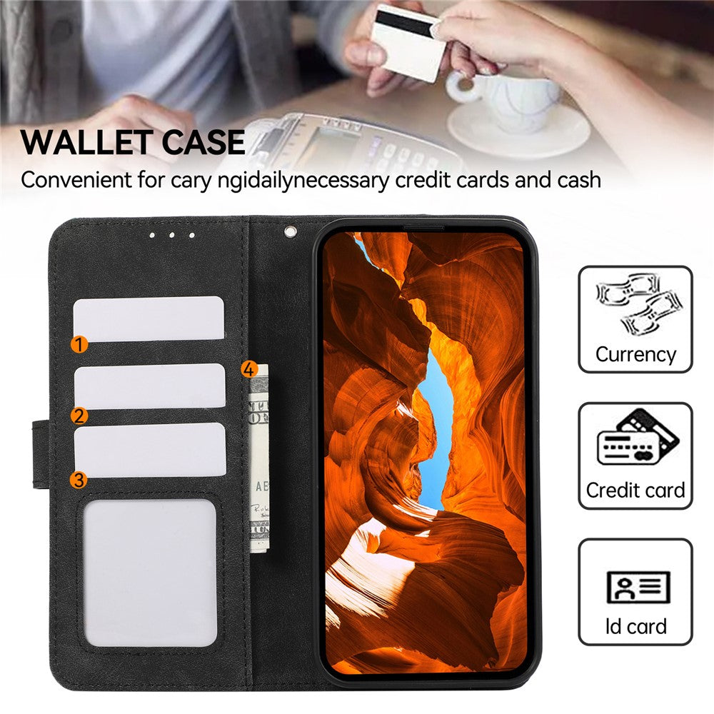 ABEEL For Xiaomi Redmi Note 14 Pro 4G Case Color Splicing Leather RFID Blocking Phone Cover