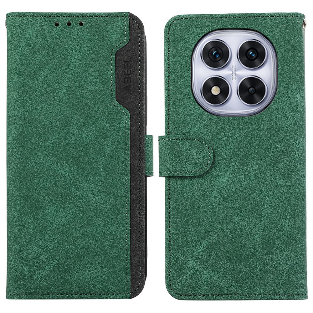 ABEEL For Xiaomi Redmi Note 14 Pro 4G Case Color Splicing Leather RFID Blocking Phone Cover