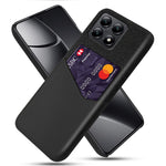 For Xiaomi 14T Case PU Leather Cloth Texture Hard PC Phone Cover with Card Holder