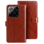 IDEWEI For Xiaomi 15 Stand Case Crazy Horse Texture Leather Phone Cover