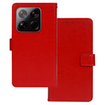 IDEWEI For Xiaomi 15 Case Card Slots Holder Leather Phone Cover Crazy Horse Texture